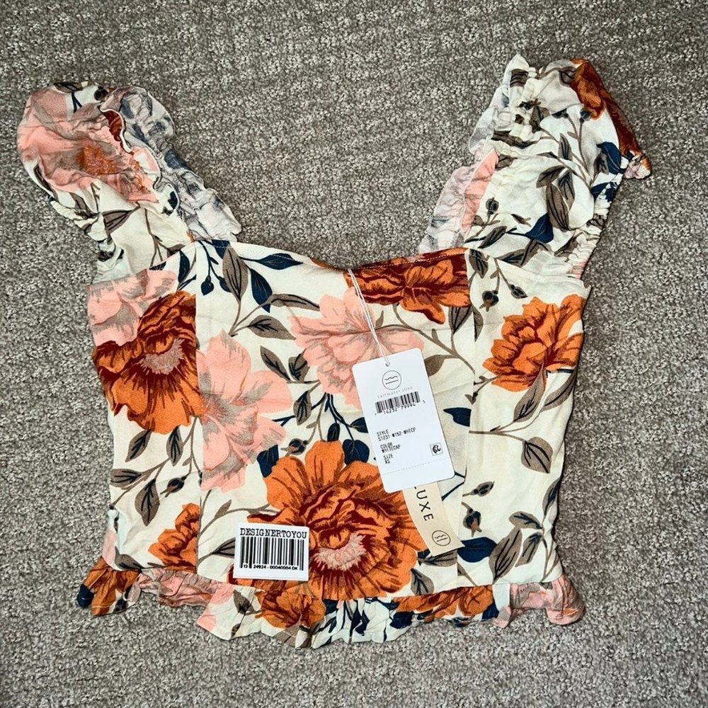 NEW XS SALTWATER LUXE FLORAL TOP NWT XS